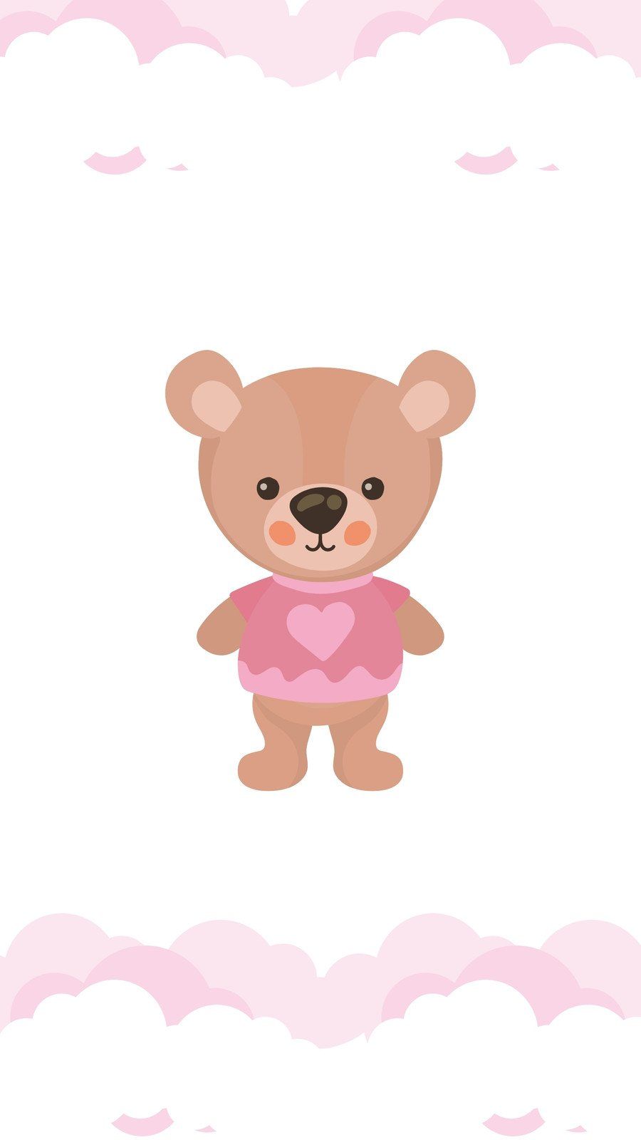 900x1600 bear wallpaper templates