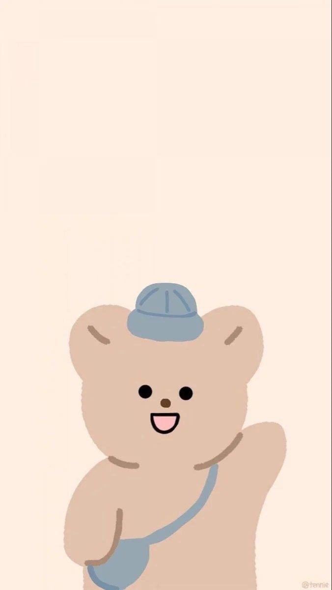 676x1200 Teddy Bear Aesthetic Wallpaper