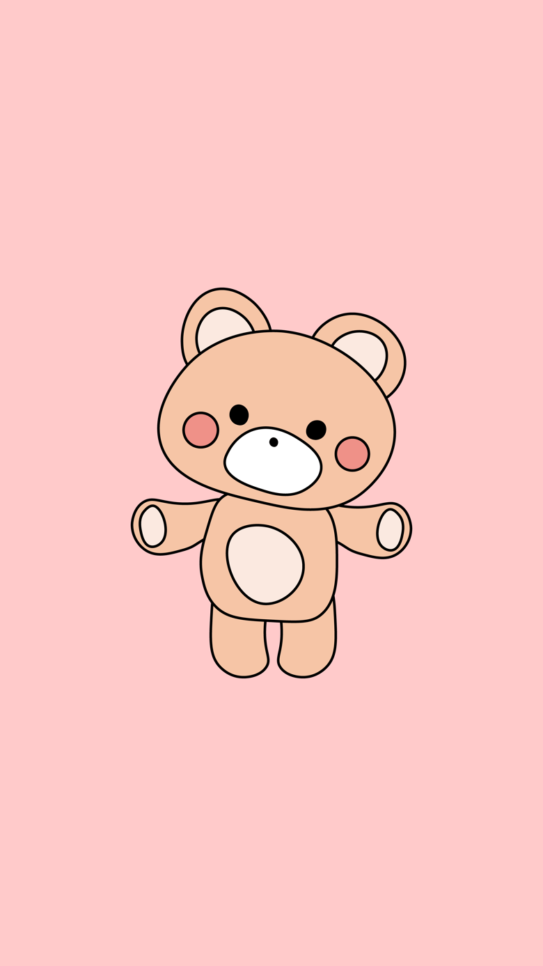 780x1387 Cute Teddy Bear Still Phone Wallpaper