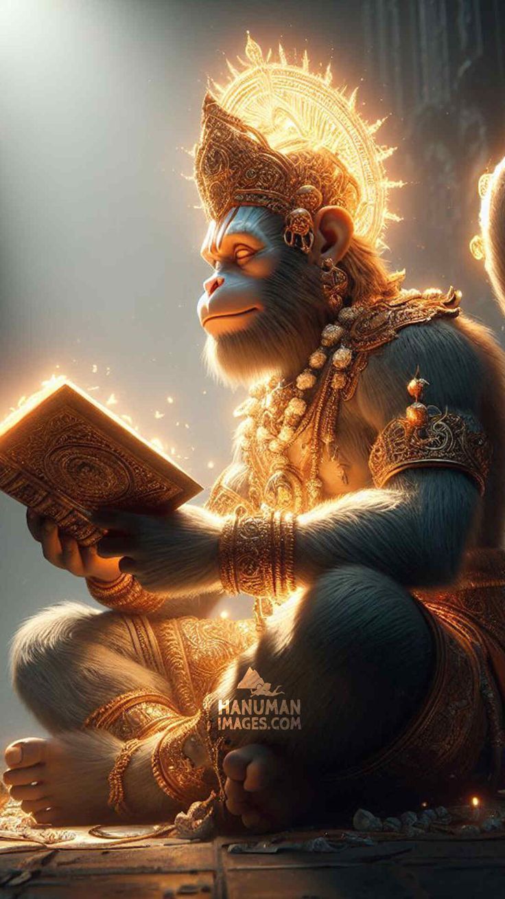 736x1308 hanuman the wisest one phone wallpaper
