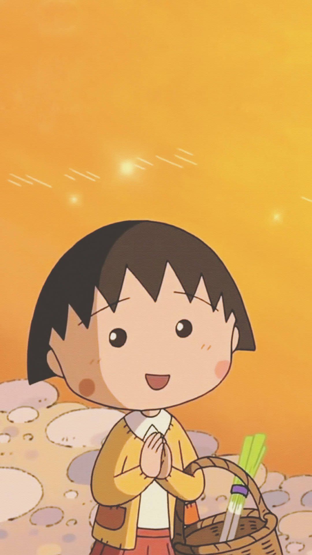 1080x1920 Chibi Maruko Chan Aesthetic Wallpaper