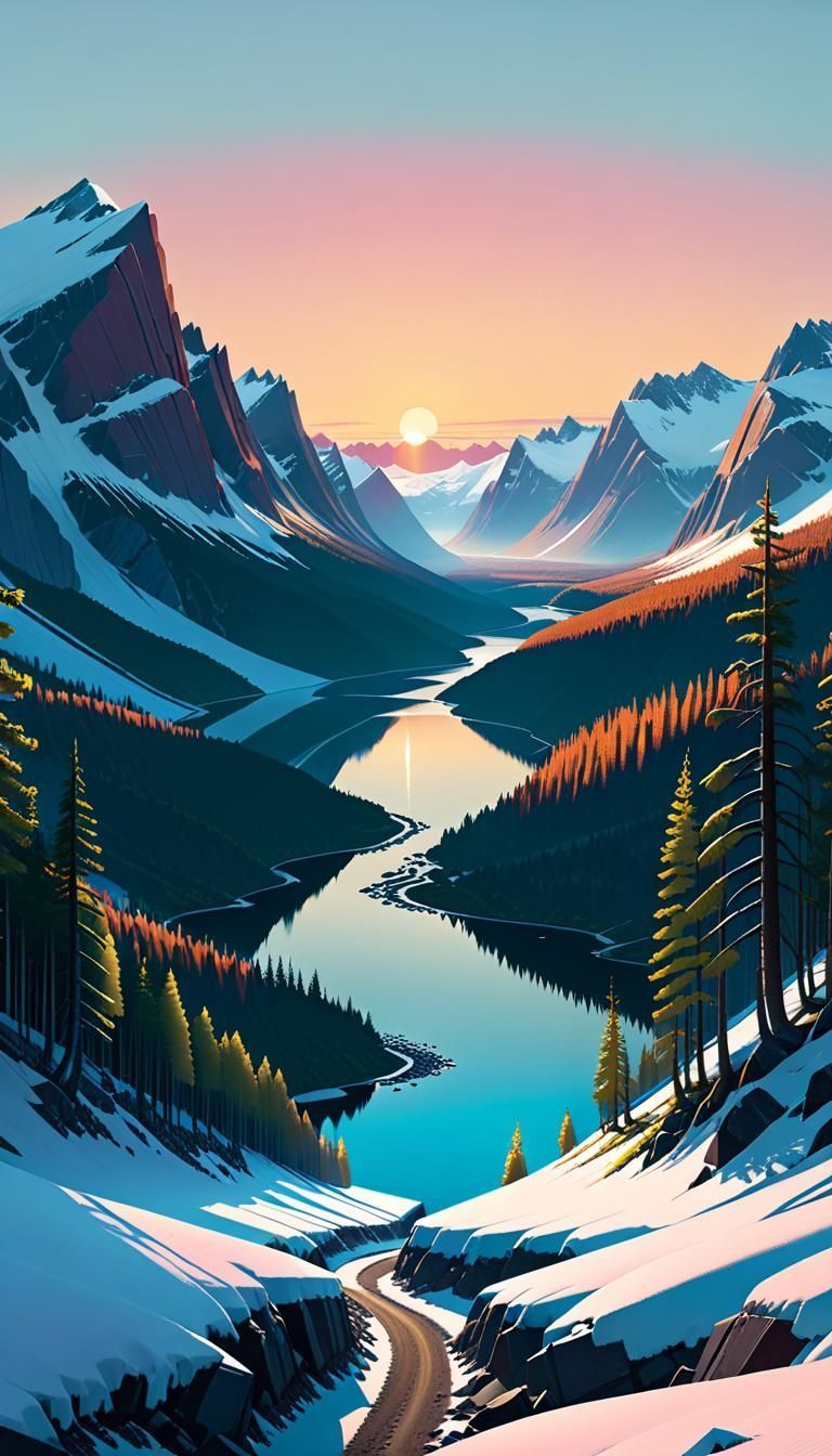 768x1344 Nature Mobile Wallpaper Generated