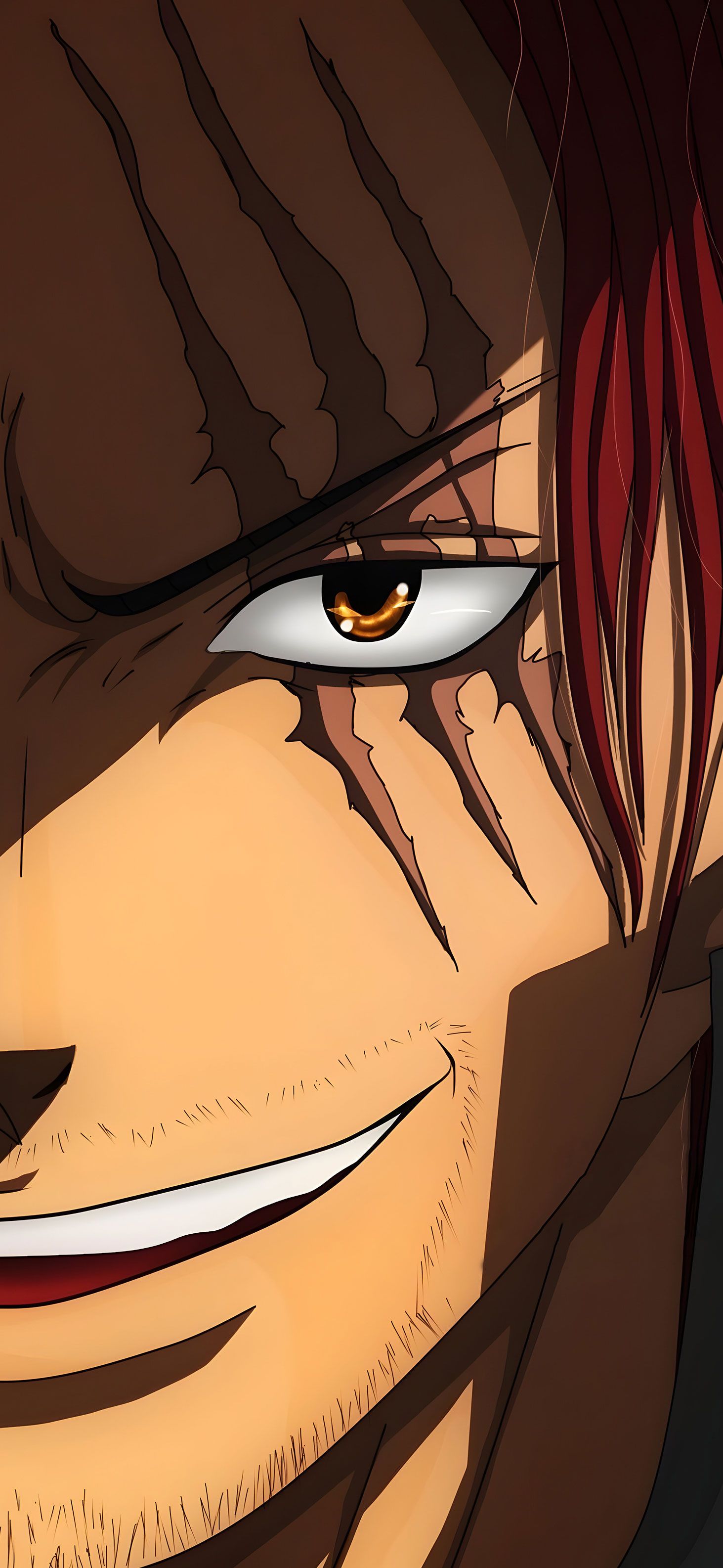 1463x3171 One Piece Shanks Face Wallpaper