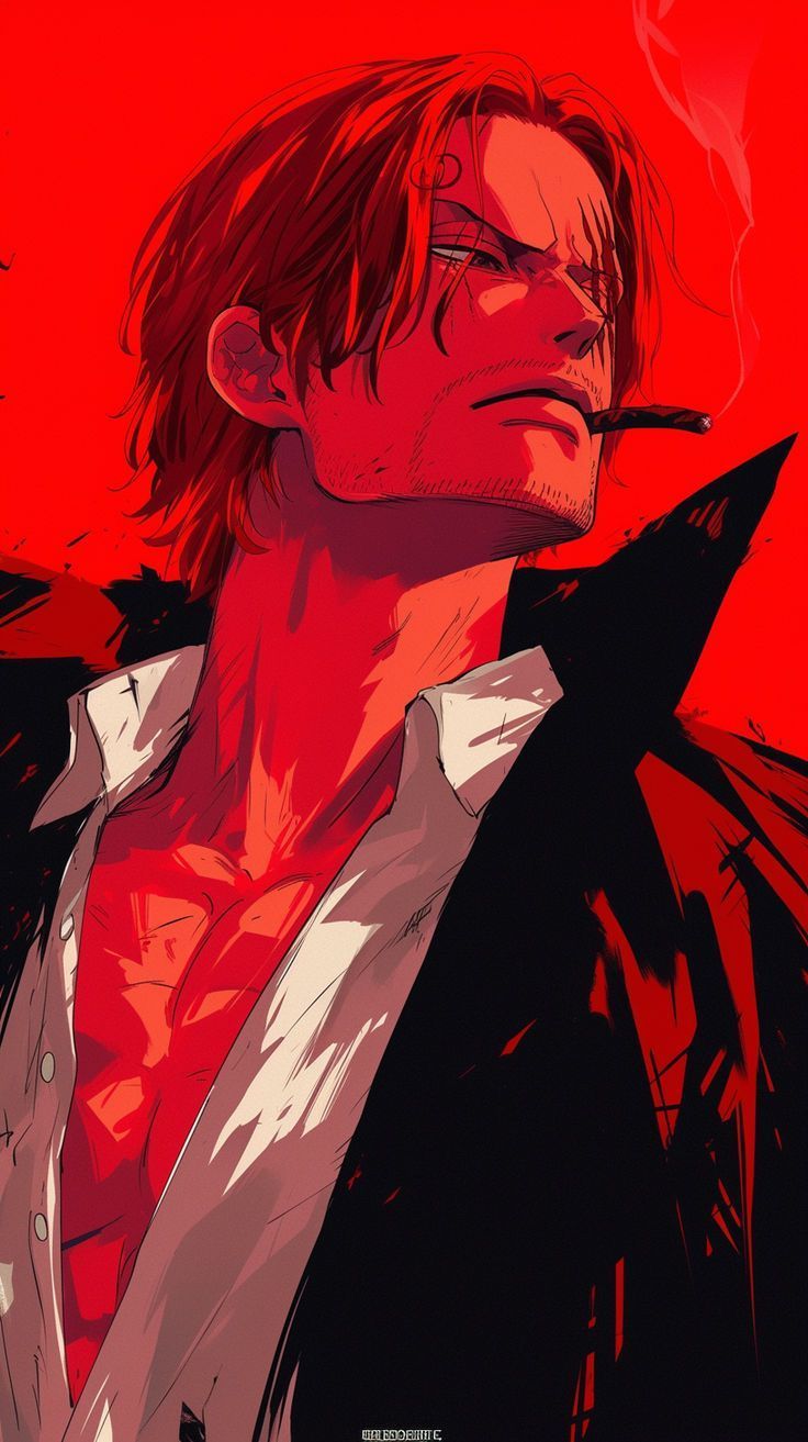 736x1313 SHANKS RED SMOKE WALLPAPER FOR IPHONE