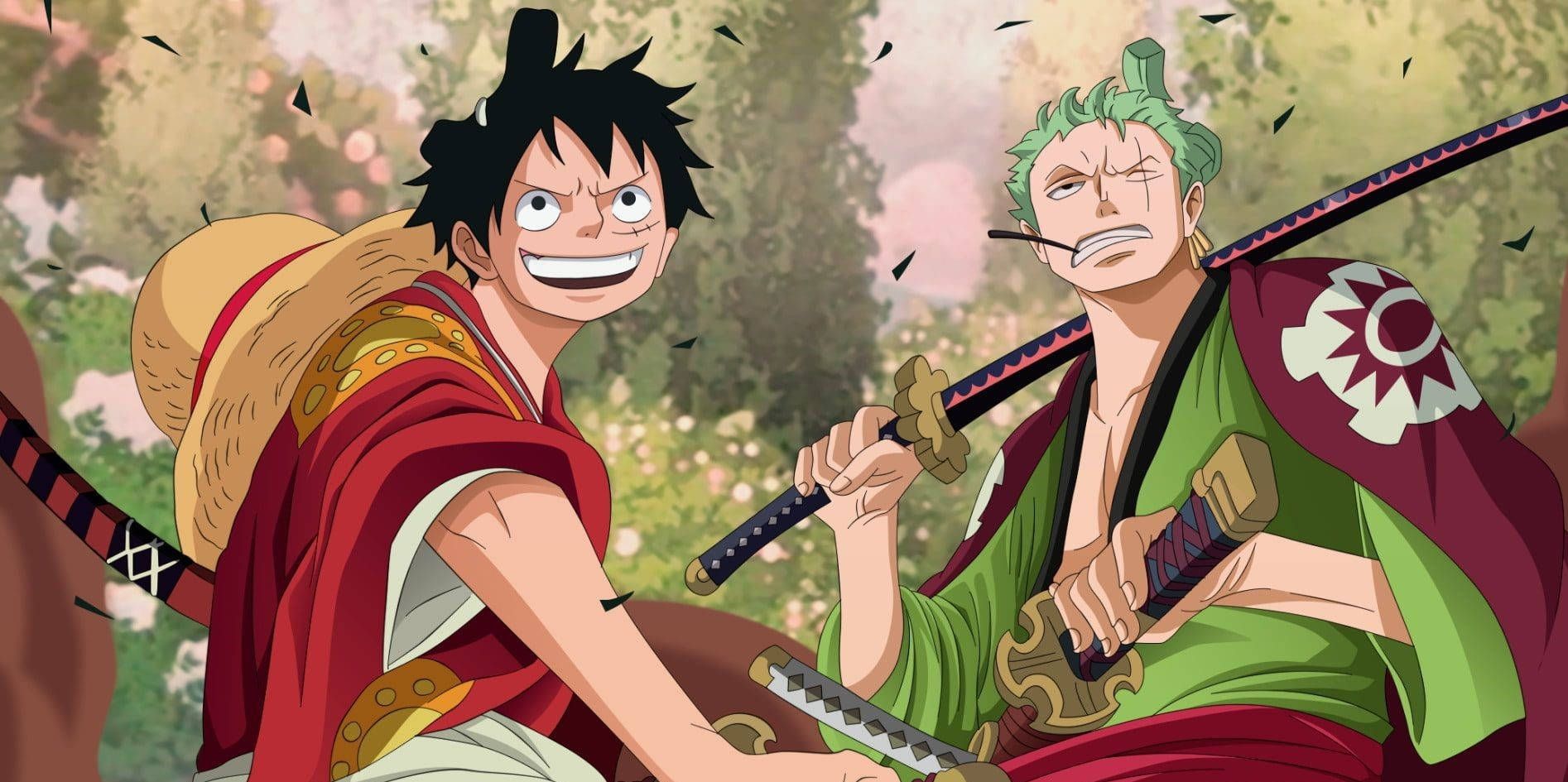 1894x945 Luffy Zoro Wallpaper