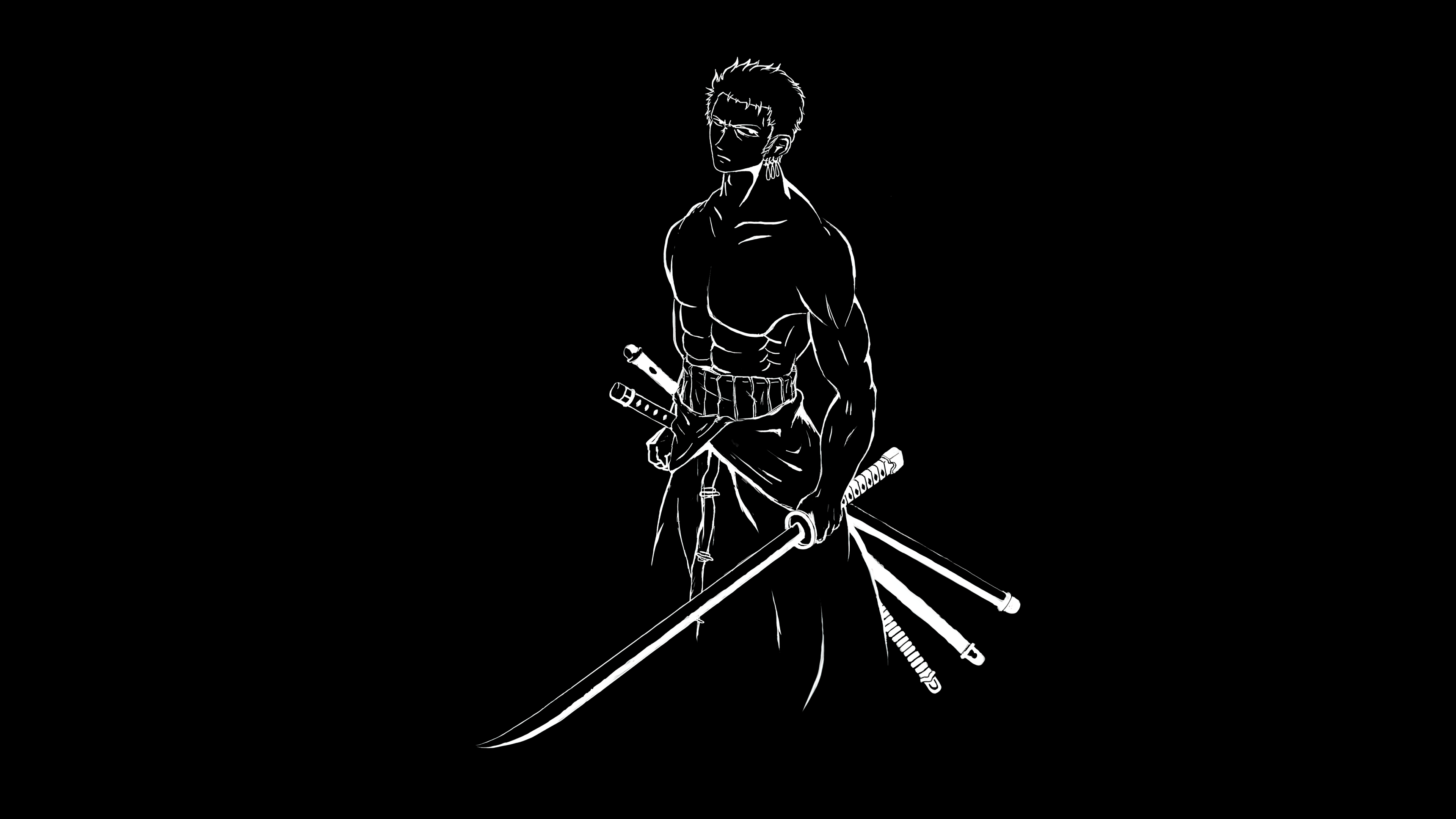 3840x2160 Roronoa Zoro Wallpaper 4K, AMOLED, One