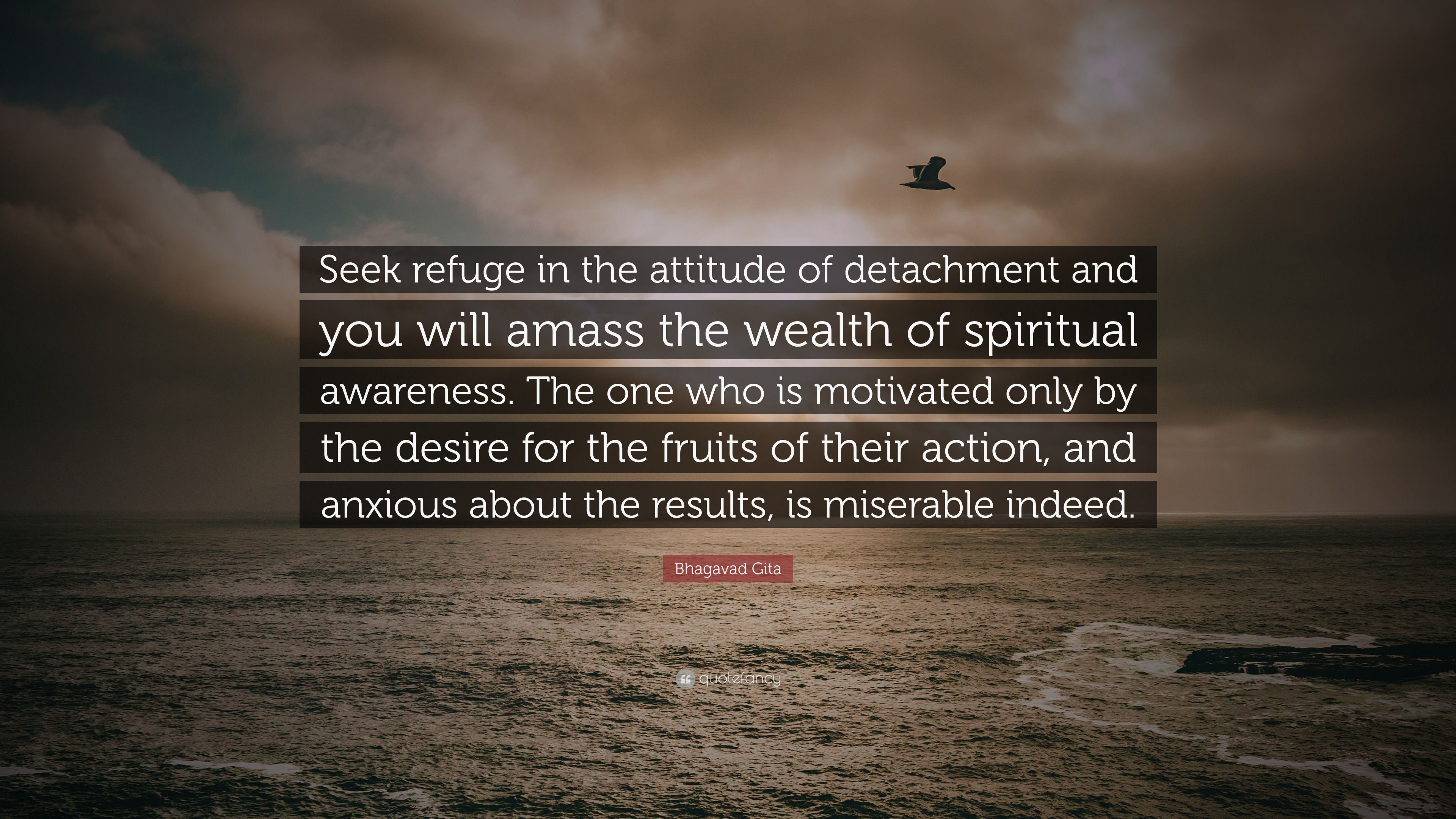 3840x2160 Bhagavad Gita Quote: “Seek refuge
