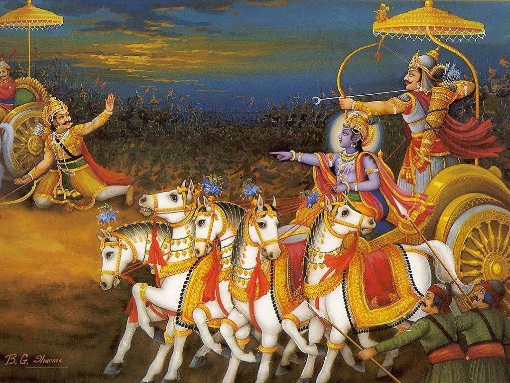 1024x768 Bhagavad Gita HD Wallpaper 100++
