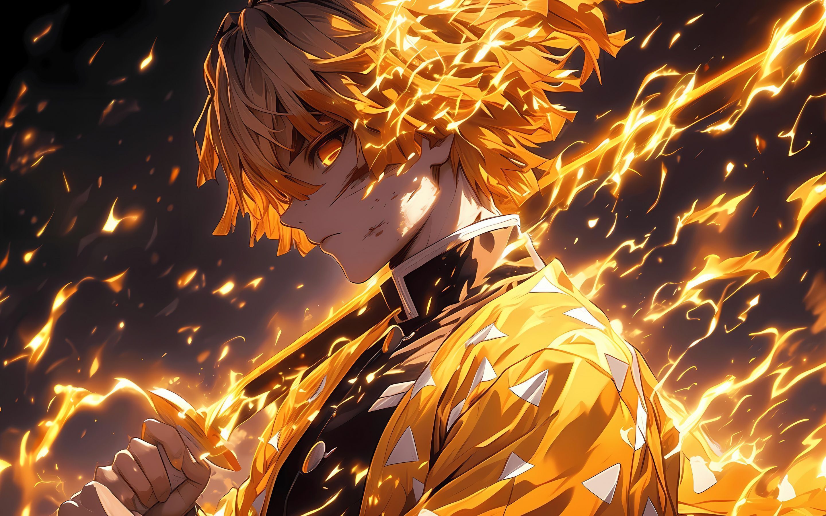 2880x1800 Zenitsu Agatsuma Wallpaper 4K, 5K