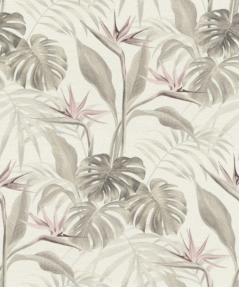 1000x1200 Mandalay Tropical Plants Pink Wallpaper