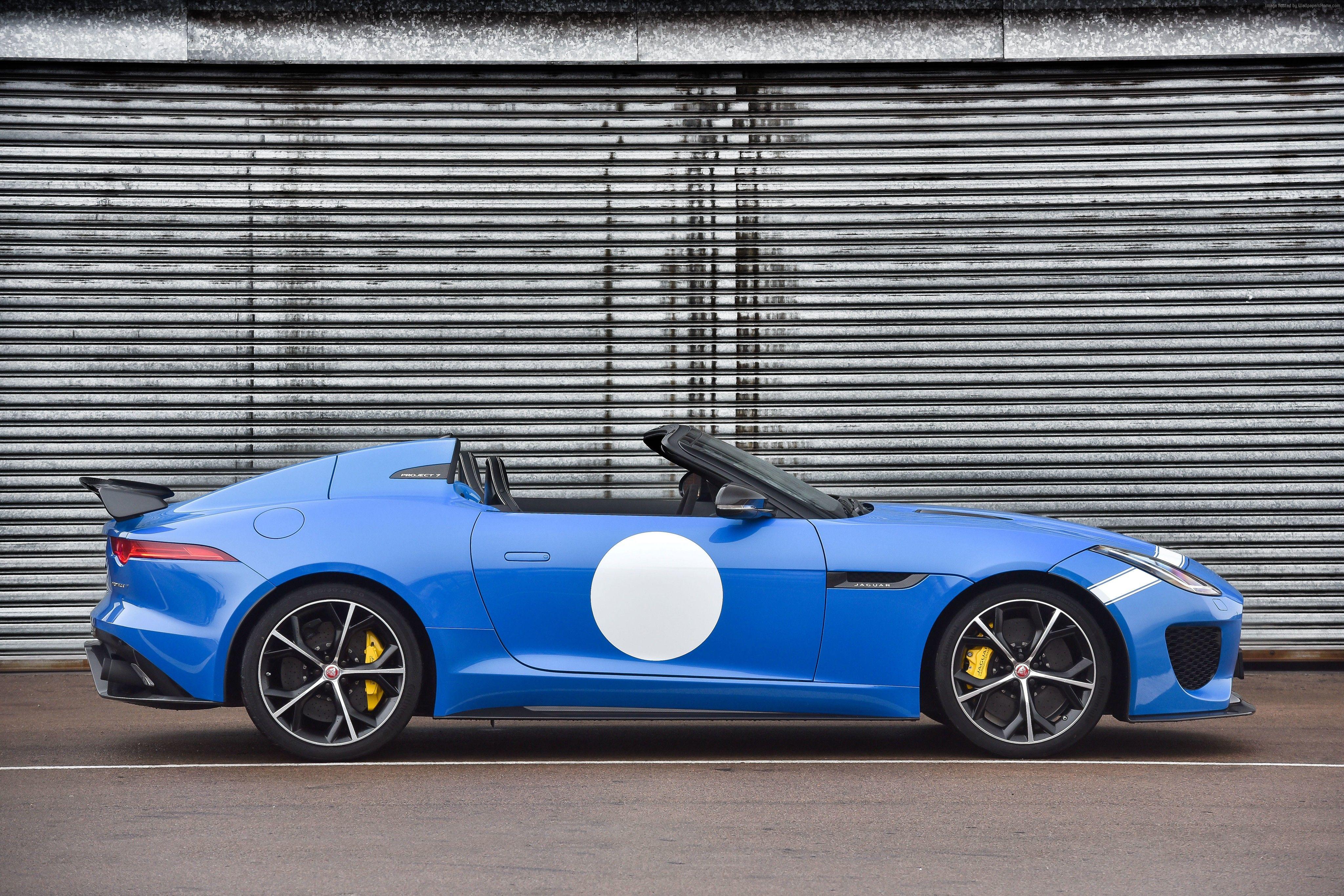4096x2731 Wallpaper Jaguar F Type Project Roadster, ZA Spec, Blue, Cars