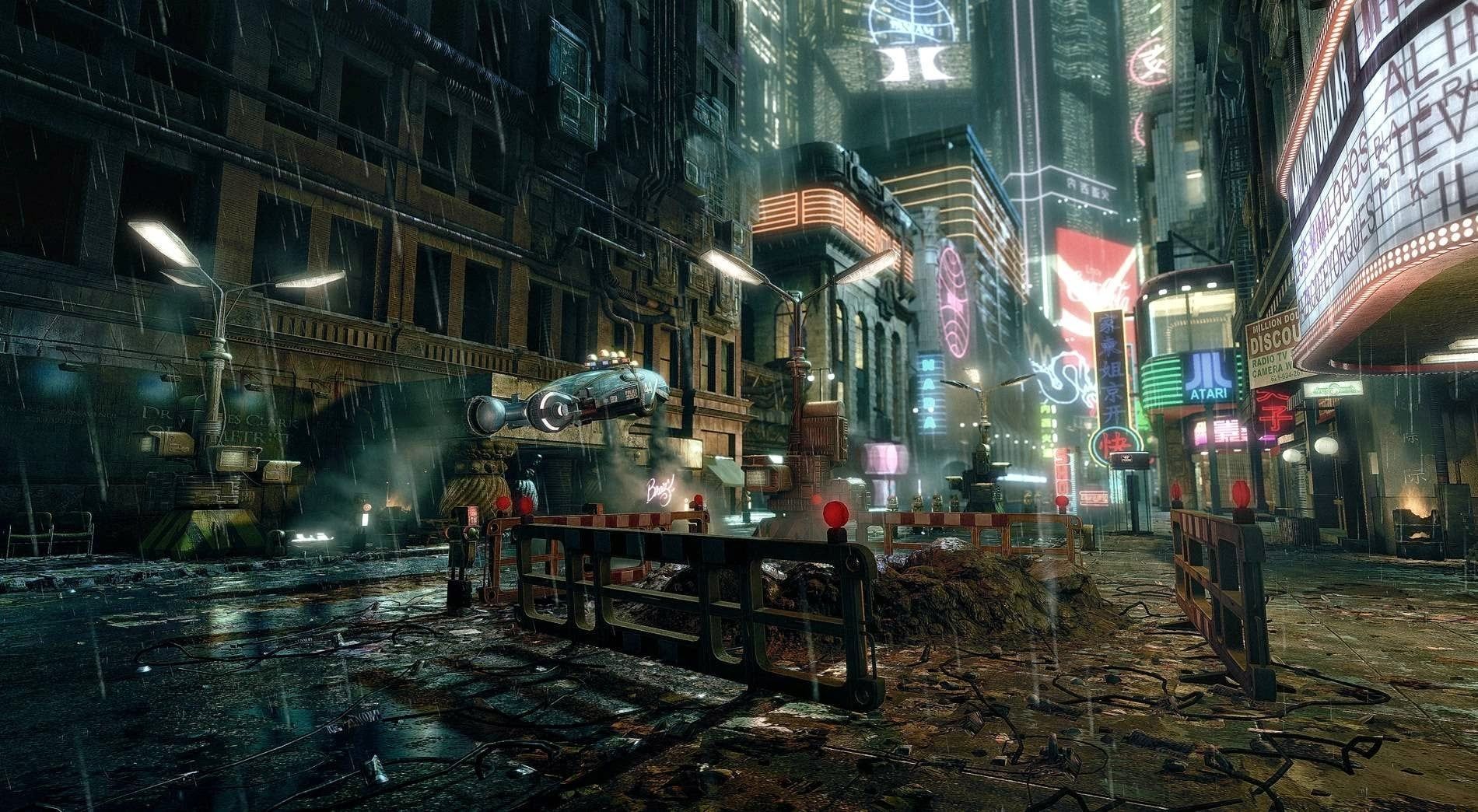 1900x1044 cyberpunk themed wallpaper