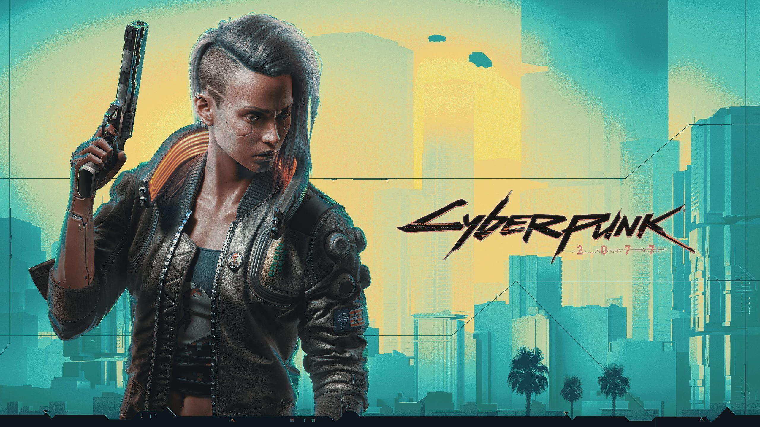 2560x1440 HD wallpaper: Cyberpunk science