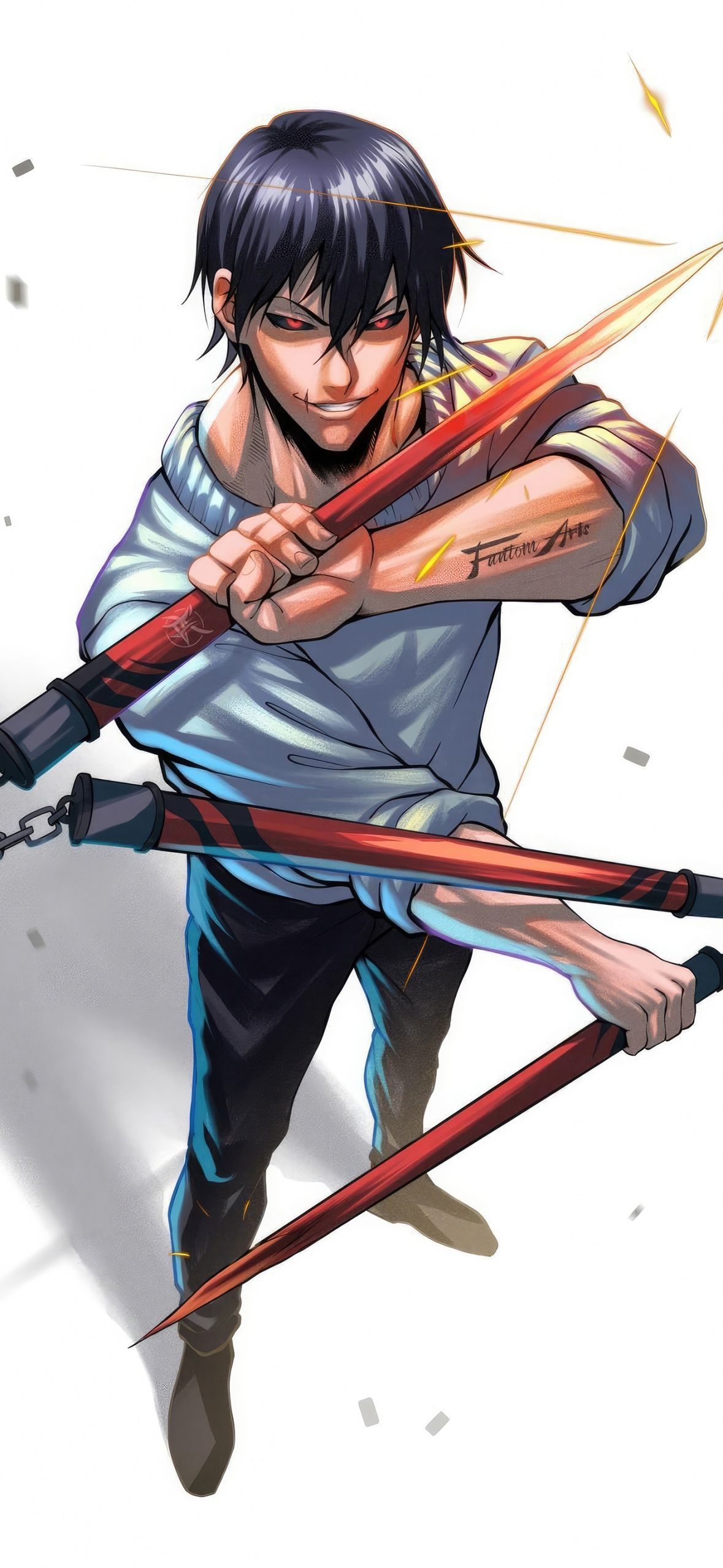 1179x2556 Toji Fushiguro Wallpaper 4K, Fan Art, Jujutsu Kaisen