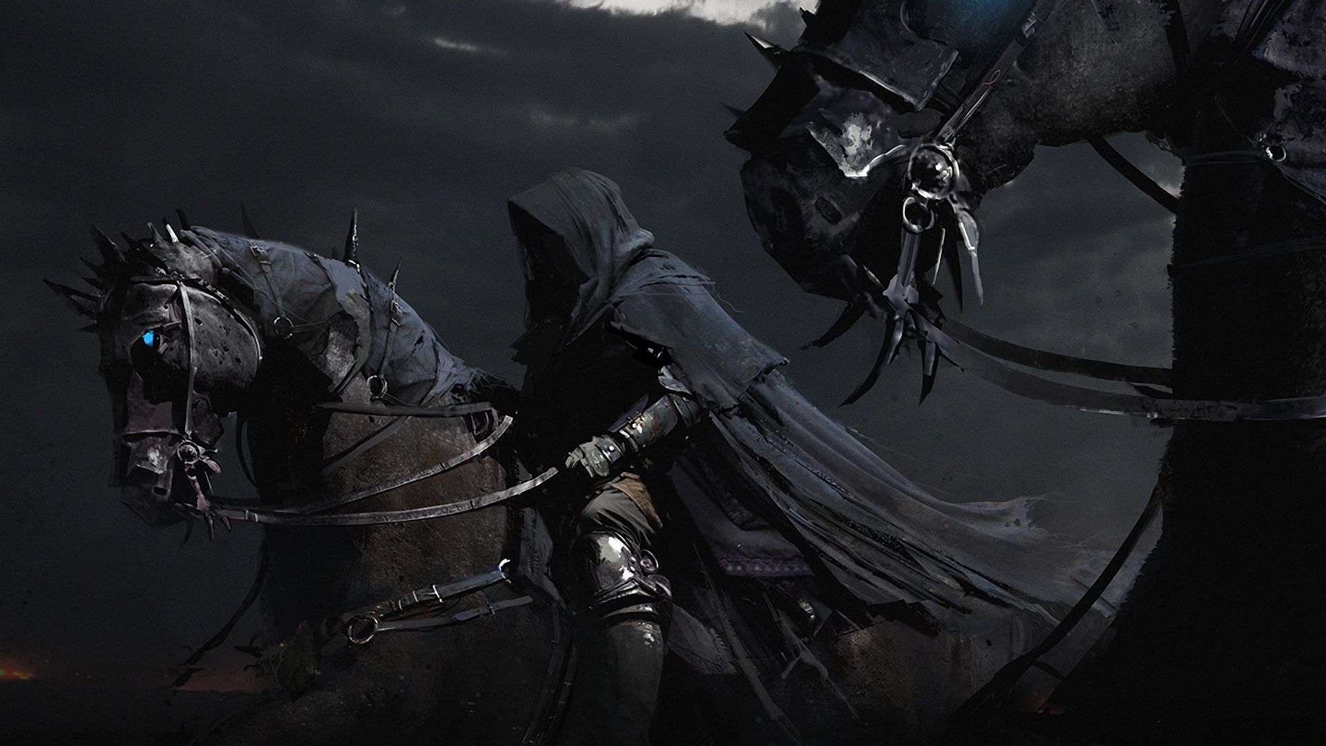 1920x1080 Dark Fantasy Rider HD Wallpaper