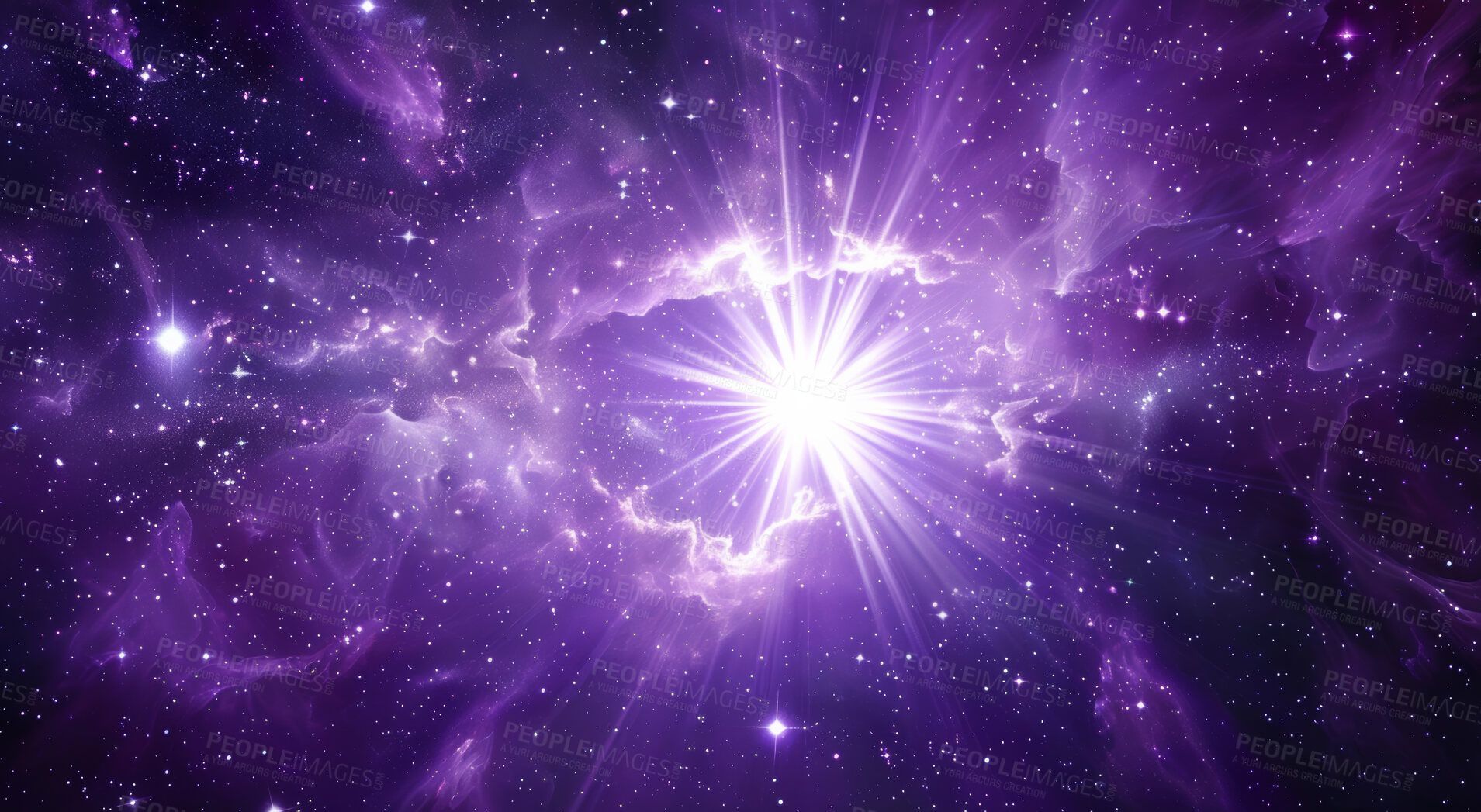 1909x1047 Space, abstract and shine with star in nebula for astronomy, universe and cosmic wallpaper. Interstellar, background and purple design with astral light for galaxy, solar system and constellation. Buy