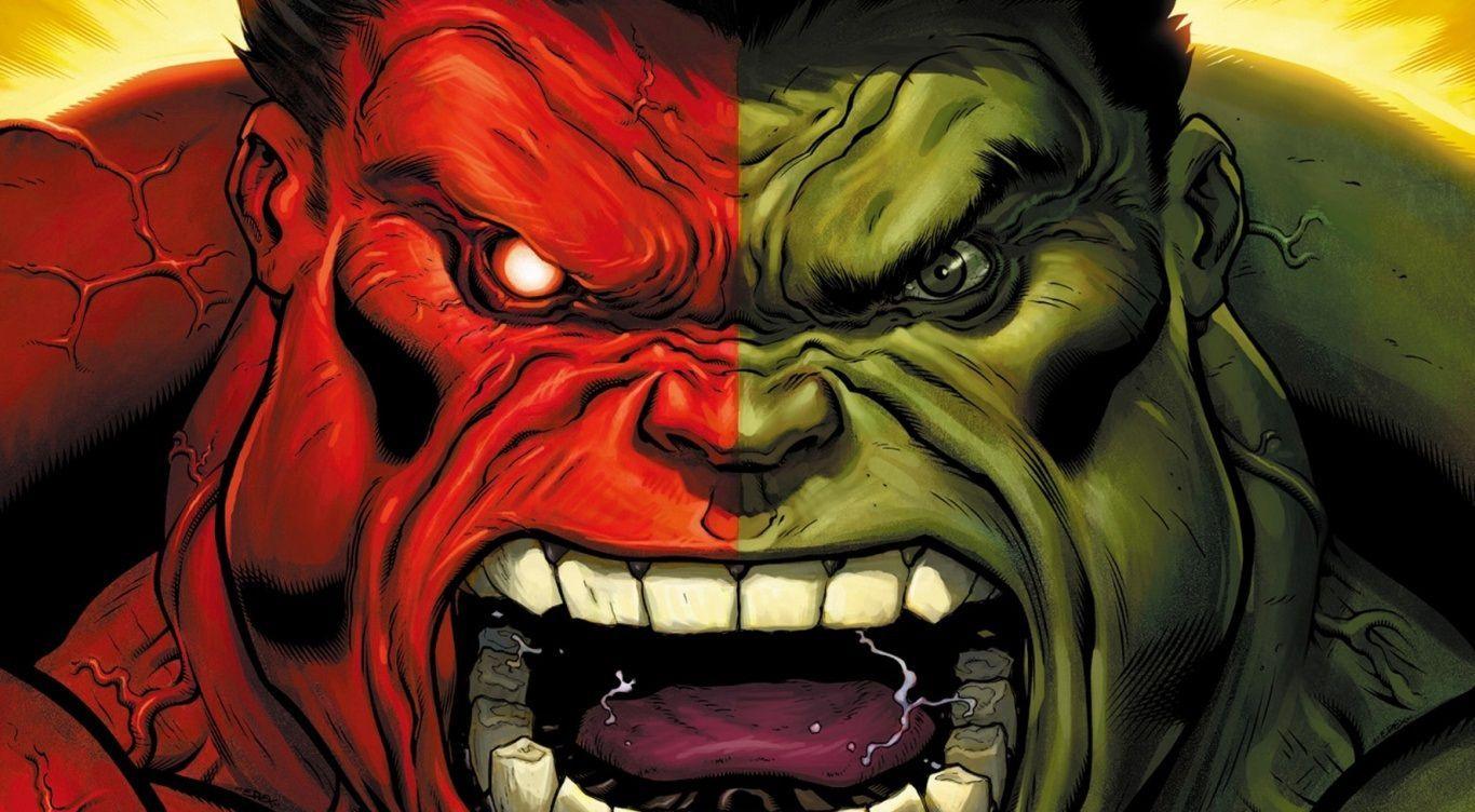 Hình nền 1366x752 Red Hulk Vs Green Hulk