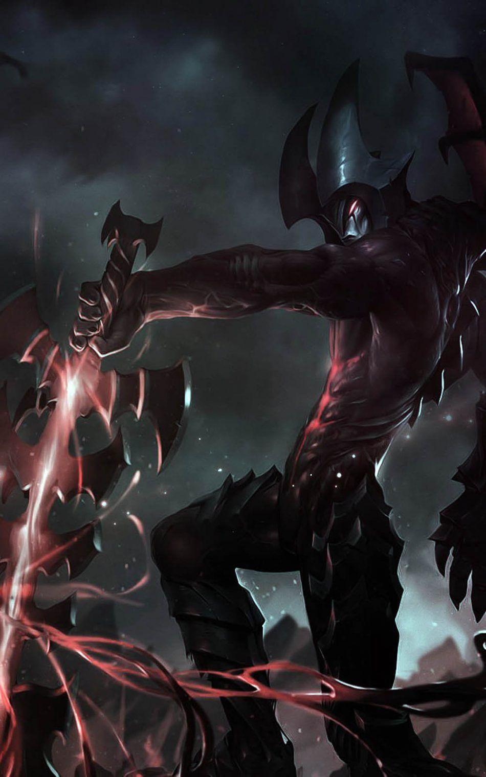 950x1520 Download Aatrox League of Legends Free Pure 4K Ultra HD