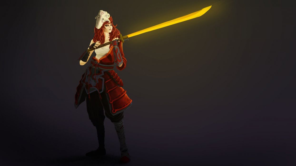 1244x700 GAMES dota2 girl version sword wallpaper