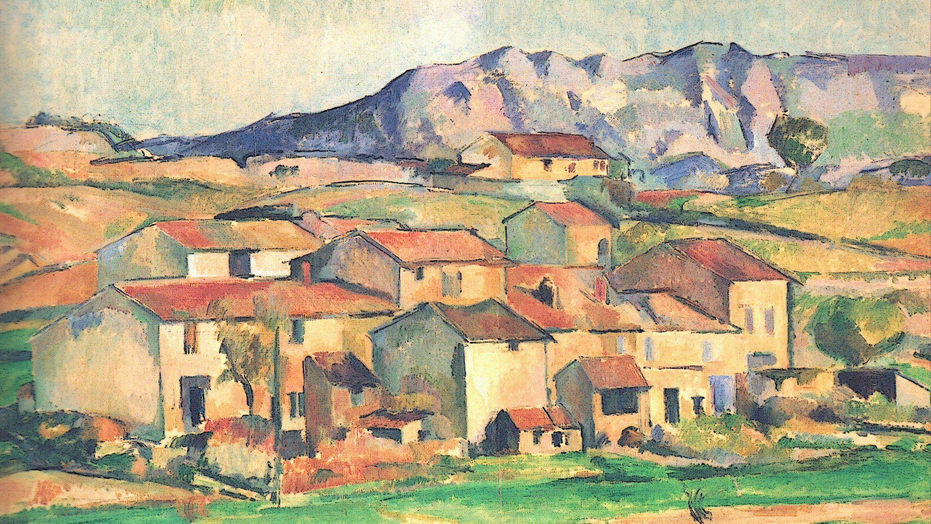 Cezanne Landscape Wallpaper