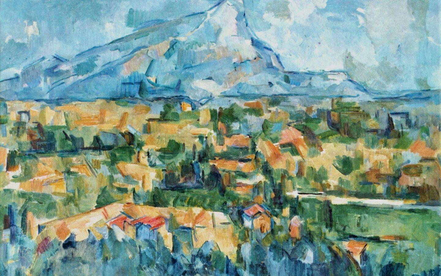 1440x900 Painting Cezanne mountain Desktop wallpaper 1440x900
