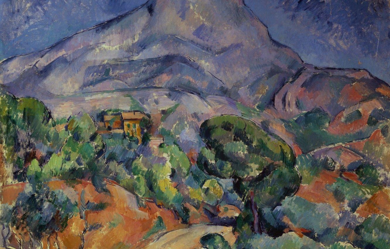 1332x850 Wallpaper Paul Cezanne, Mont Sainte Victoire, French
