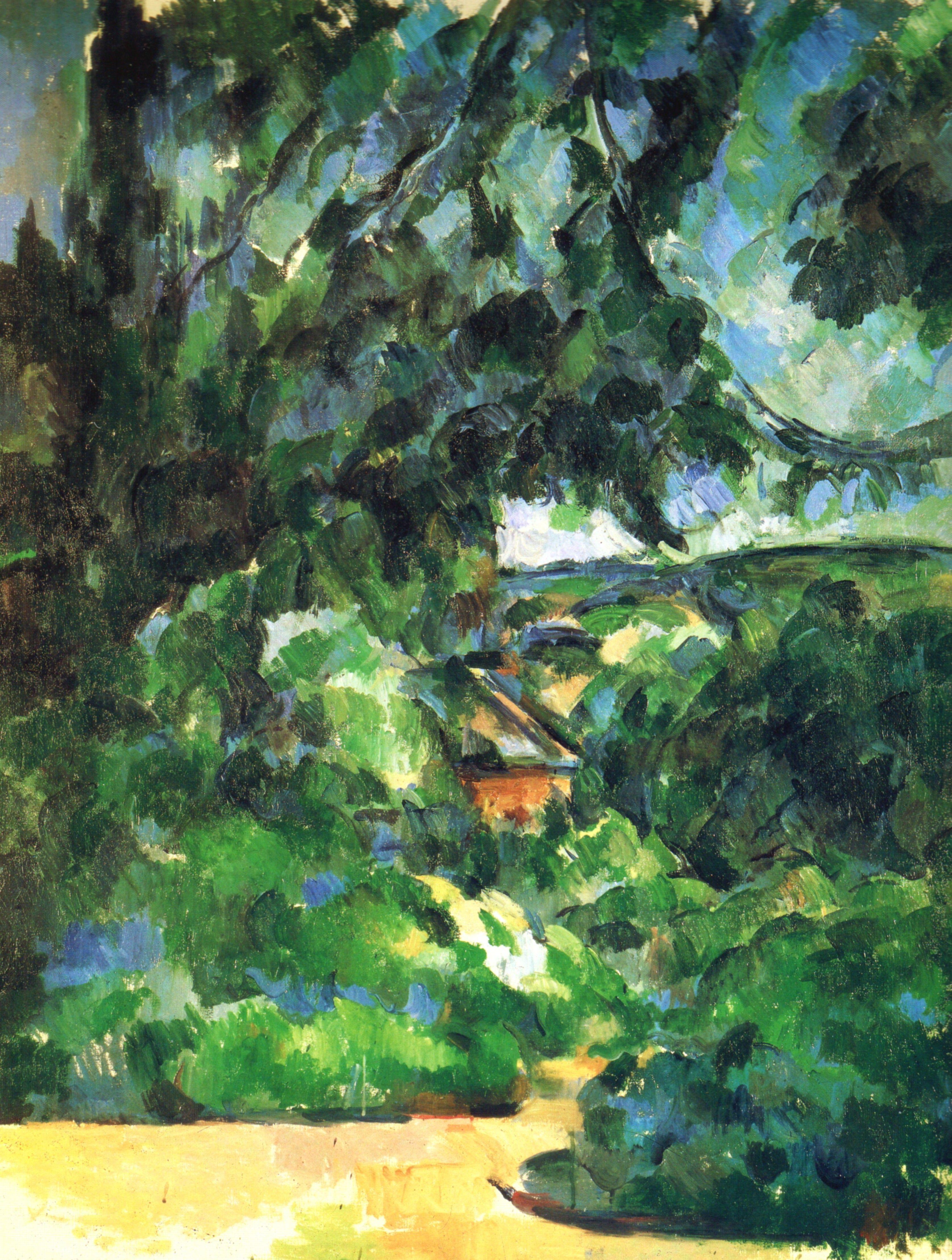 3351x4433 Paul Cézanne, Le Paysage Bleu. 1905. Art. Various. Paul