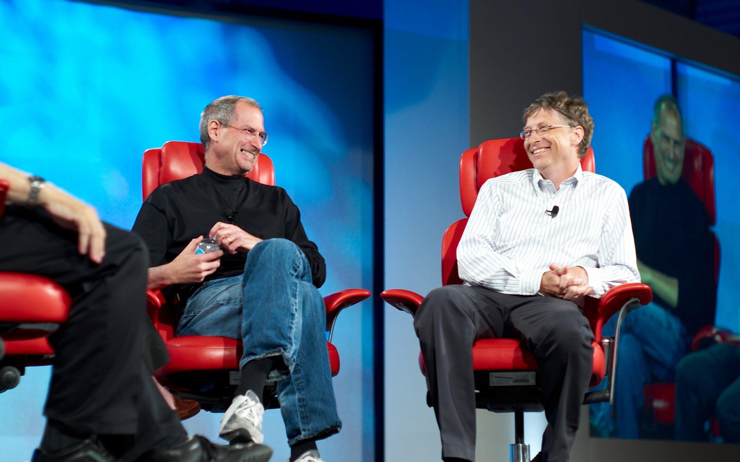 2560x1600 Steve Jobs and Bill Gates Celebrities. Free