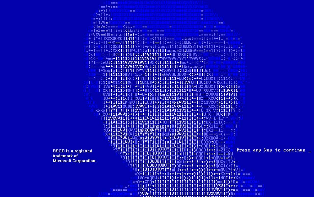 1280x804 BSOD Bill Gates wallpaper. BSOD Bill Gates