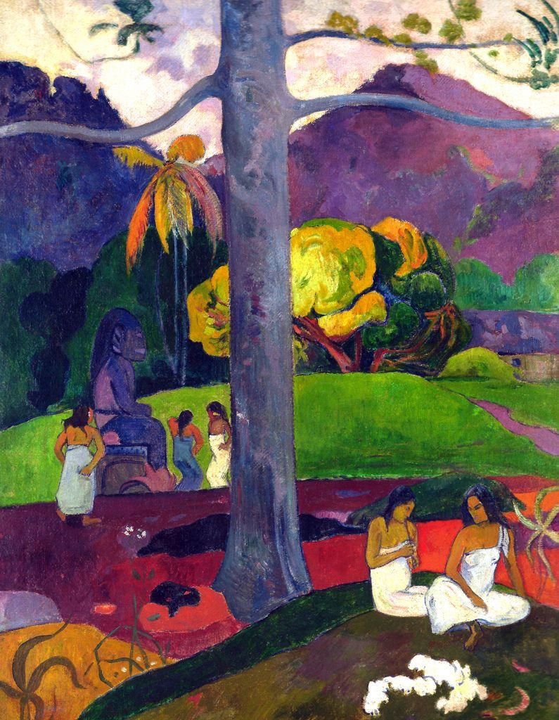 795x1024 Free download Paul Gauguin Mata Mua in Olden Times 1892 at