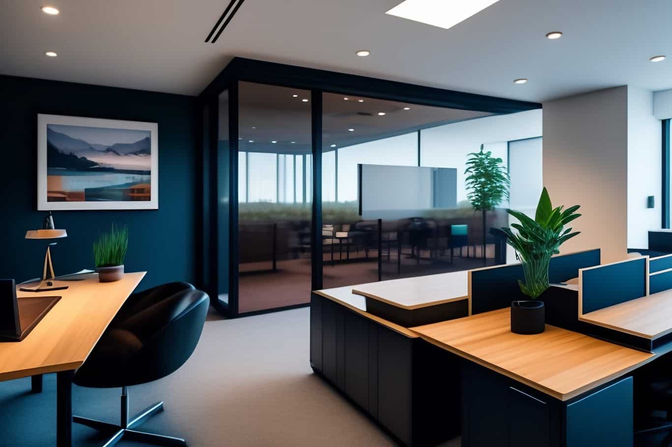 1366x910 Luxury CEO Office To