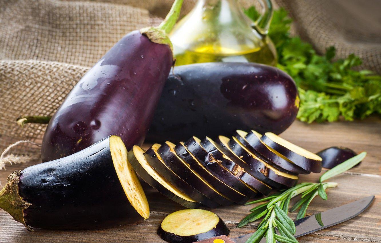 1332x850 Wallpaper oil, eggplant, vegetables image for desktop