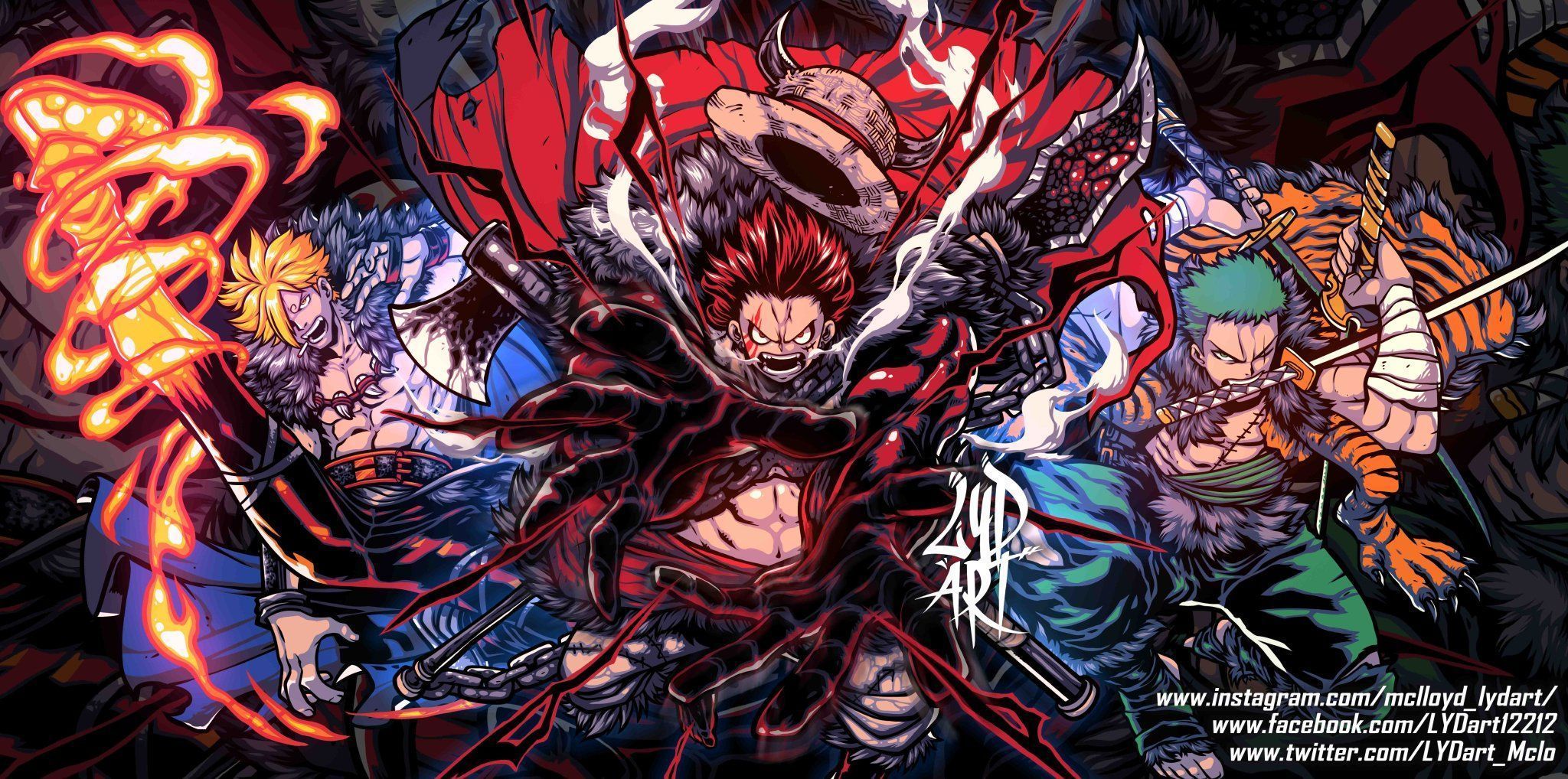 2048x1018 MONSTER TRIO Custom Design #anime