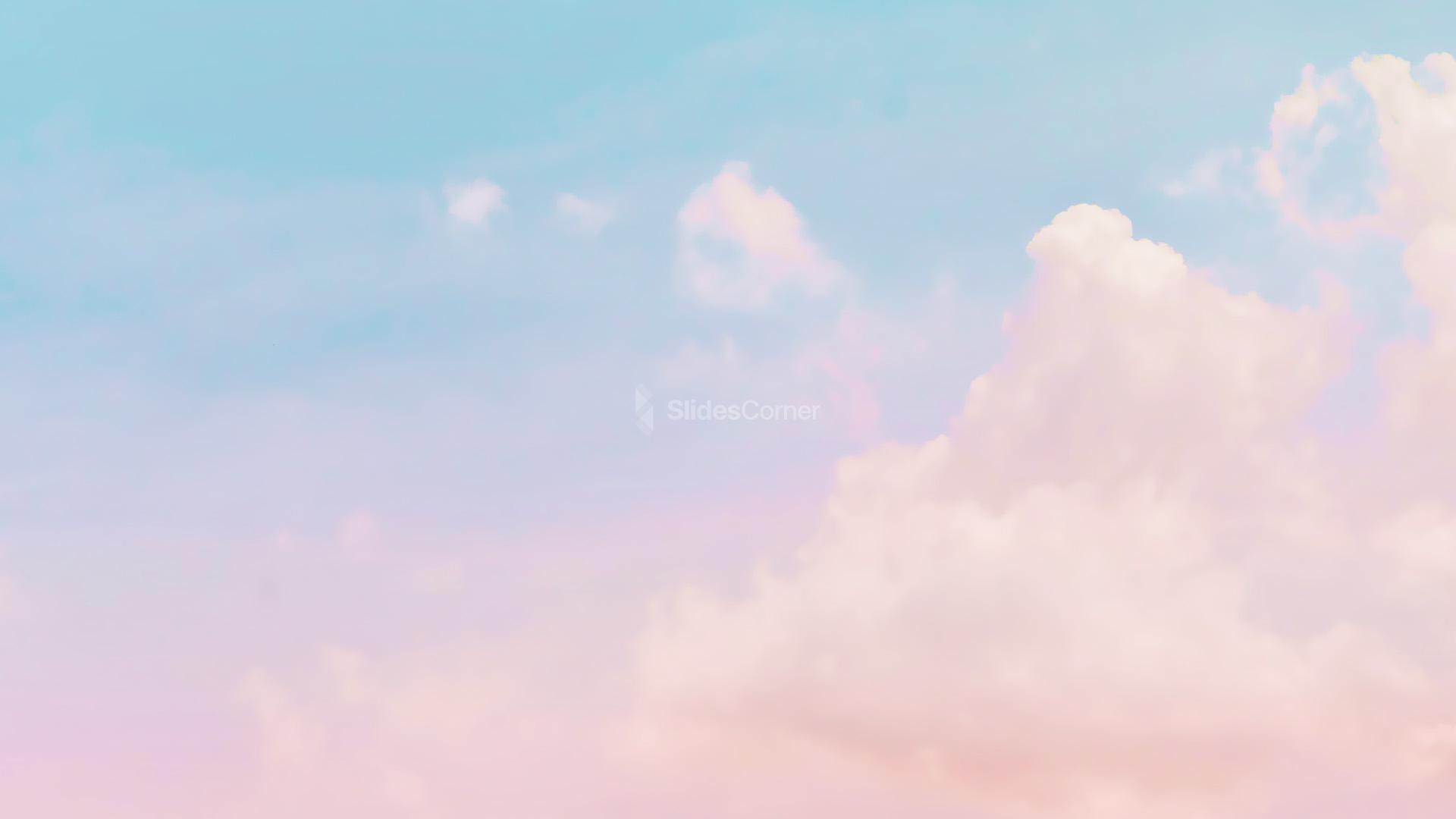 1920x1080 Pink & Blue Clouds Background