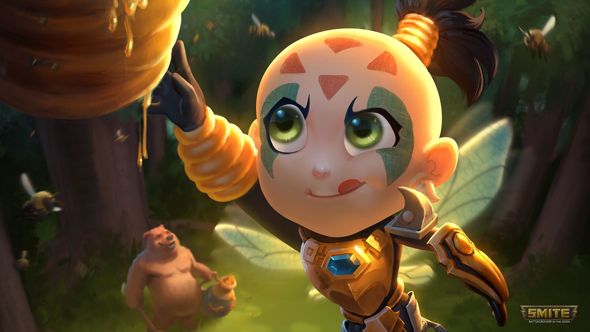 1920x1080 Smite AMC Chibi Wallpaper 1920×1080