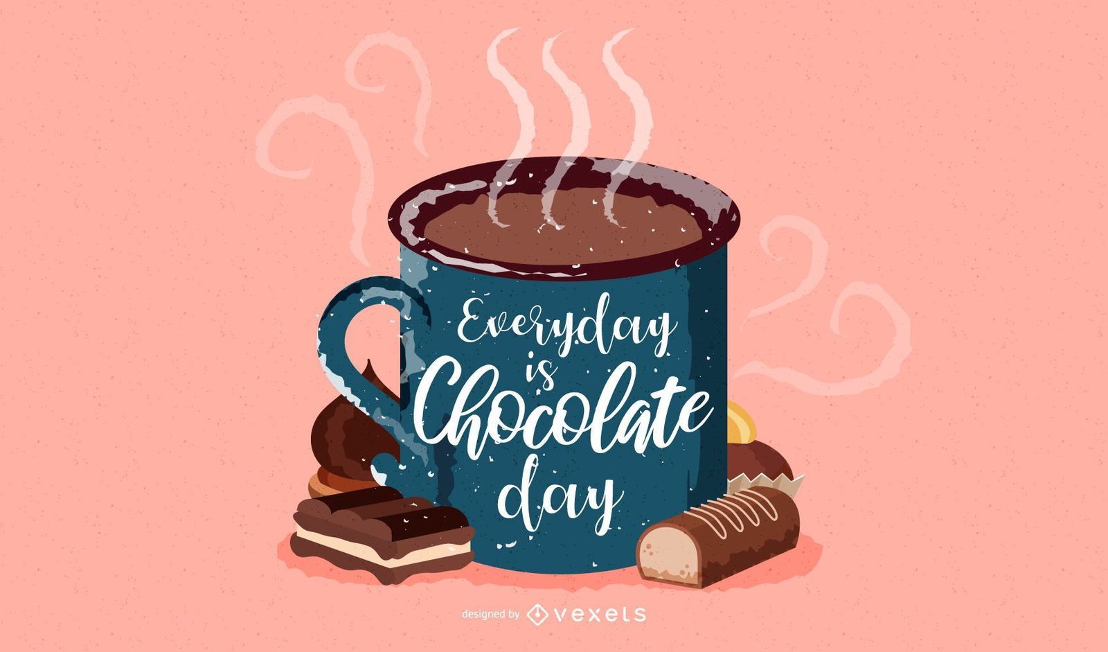 1600x941 Chocolate Day Background Vector Download