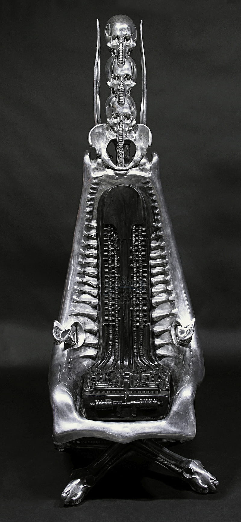 800x1732 H R Giger, chair, HD phone wallpaper