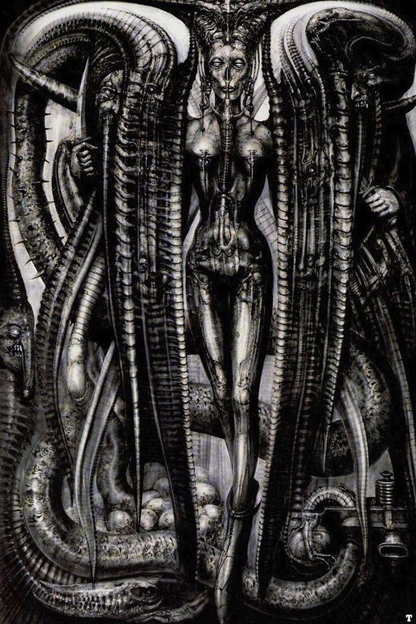 850x1275 H.R. Giger, hr giger HD phone wallpaper