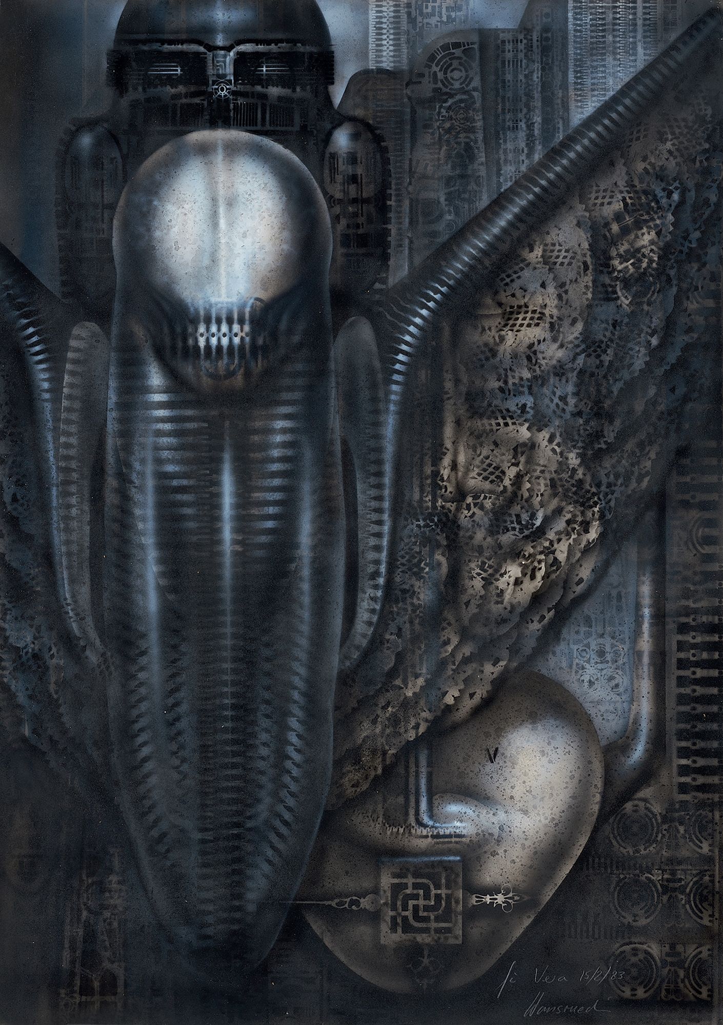 1410x2000 H. R. Giger. Für Vera (1983)