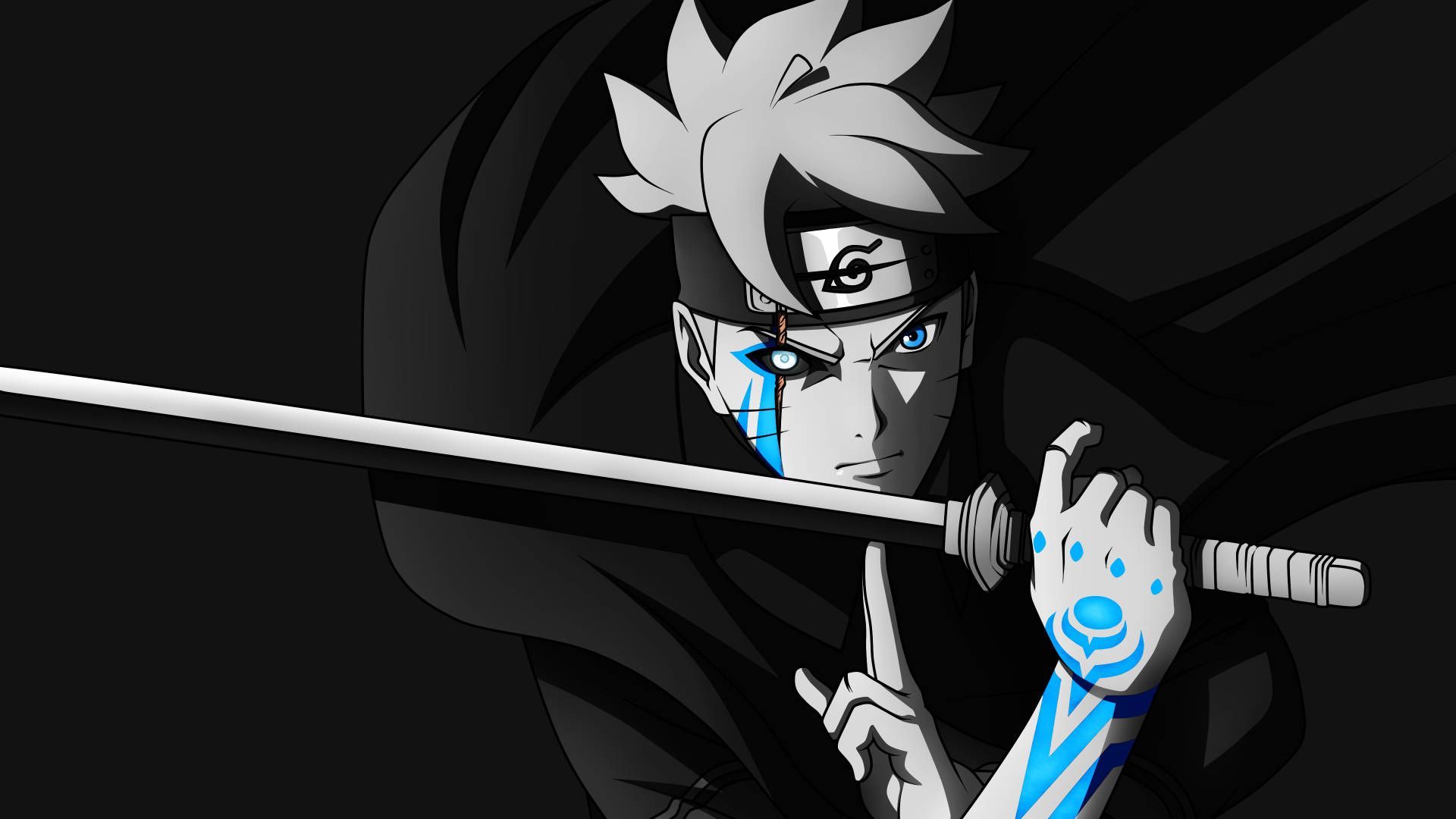 1920x1080 Anime Boy Dark Boruto Wallpaper