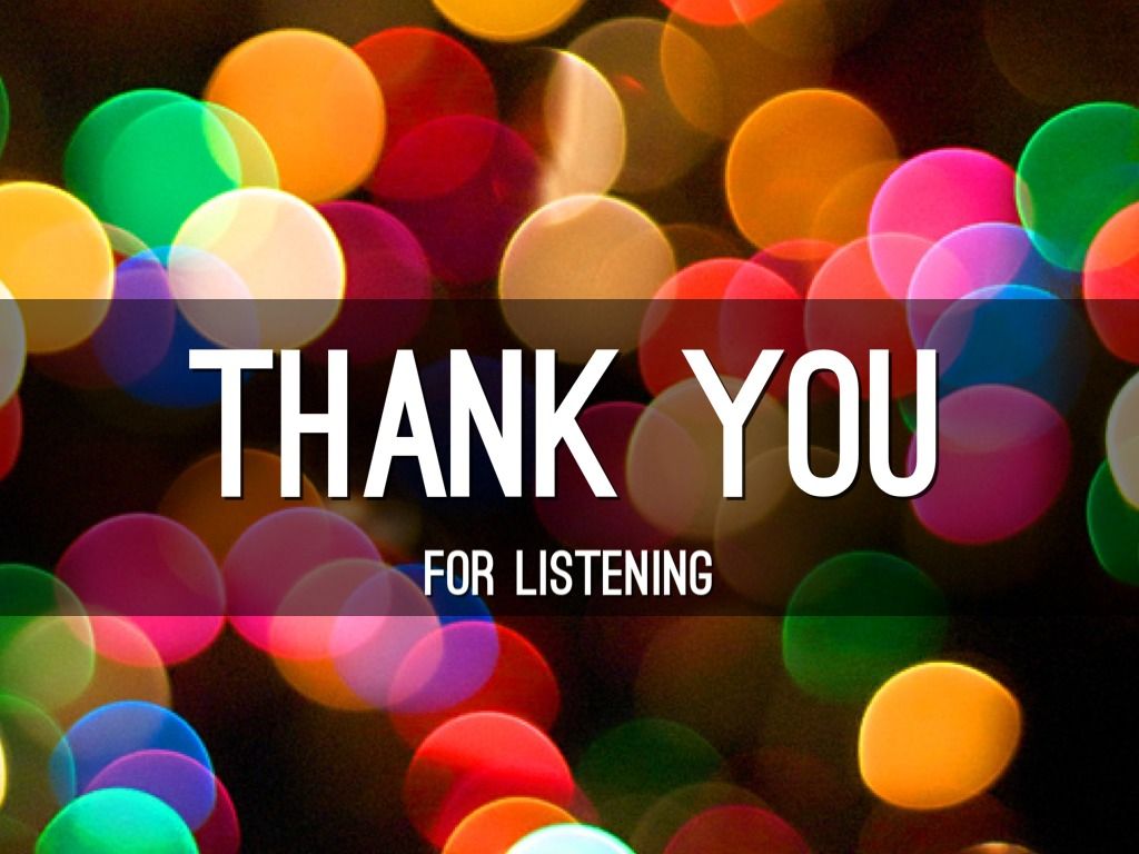 1024x768 Thank You For Listening Wallpaper