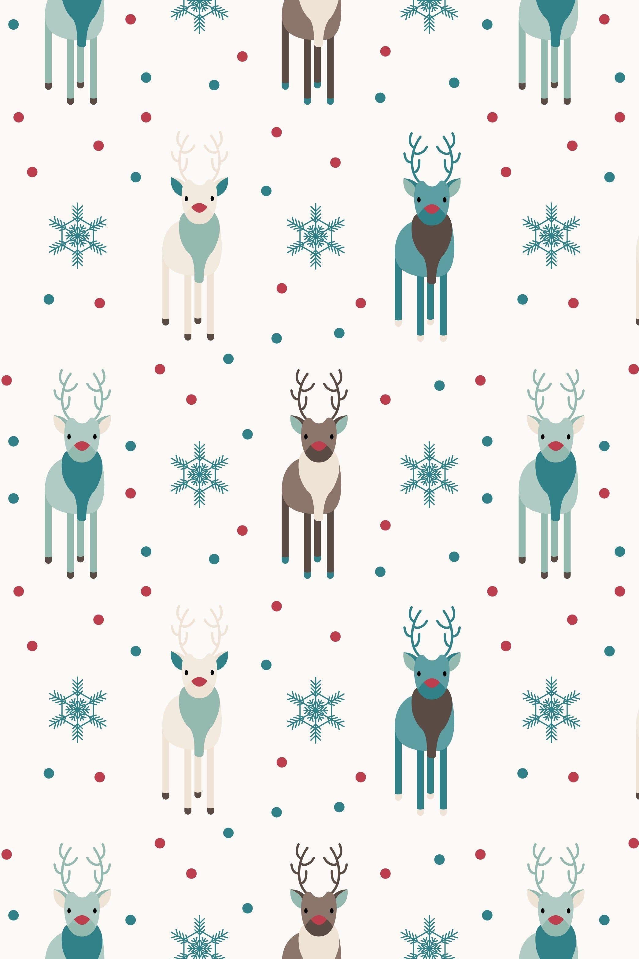 Wallpaper ID 318093  Holiday Christmas Phone Wallpaper Christmas Tree  Reindeer 1440x2960 free download