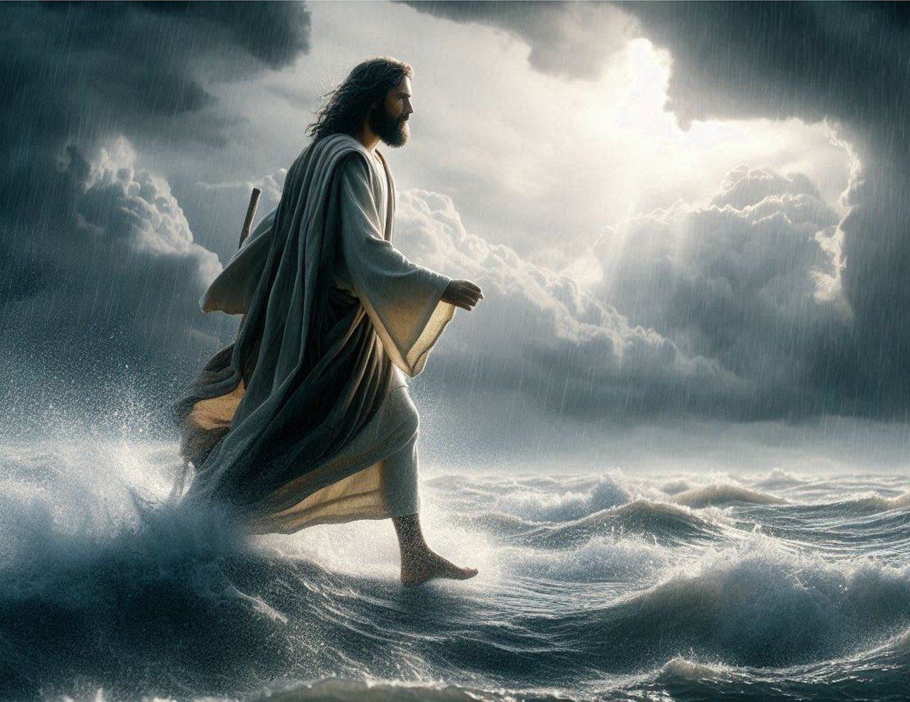 Jesus Walking On Water Wallpapers - Top Free Jesus Walking On Water ...