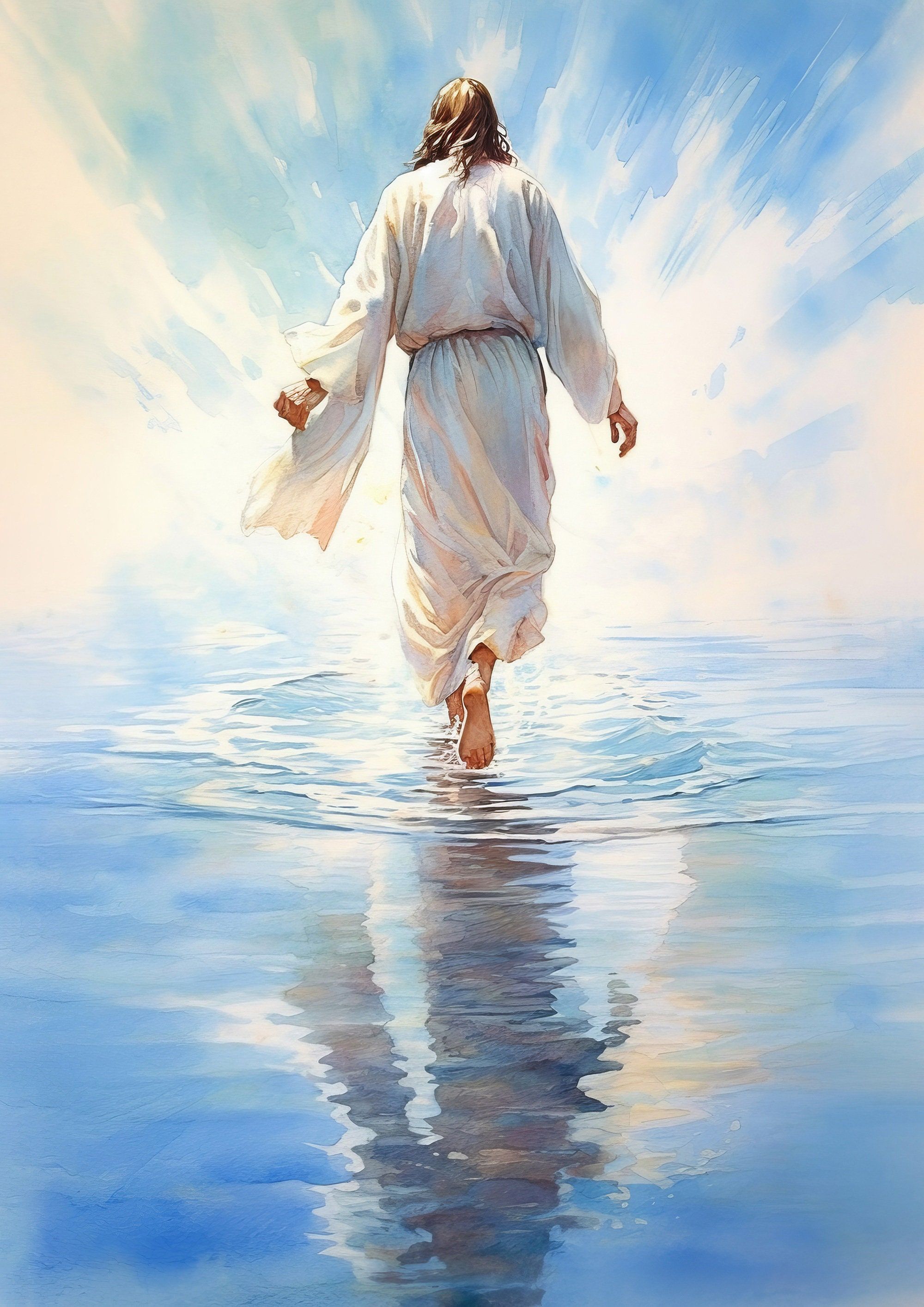 Jesus Walking On Water Wallpapers - Top Free Jesus Walking On Water Backgrounds - WallpaperAccess