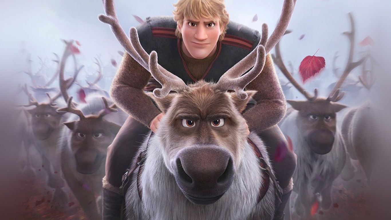 1366x768 Kristoff Frozen Disney Film Anime Art