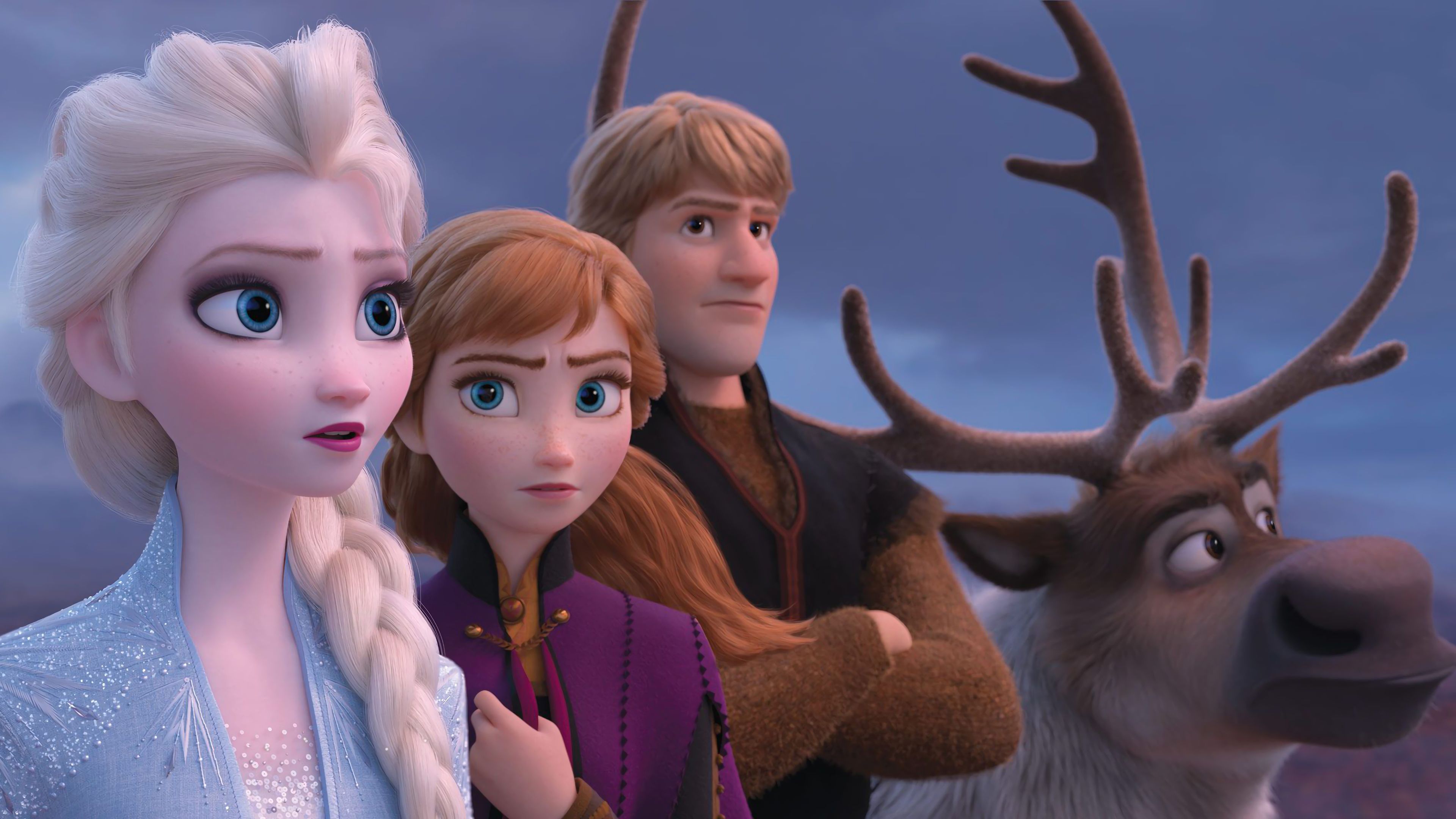 3840x2160 Frozen 2 Elsa Anna Kristoff 4K Wallpaper