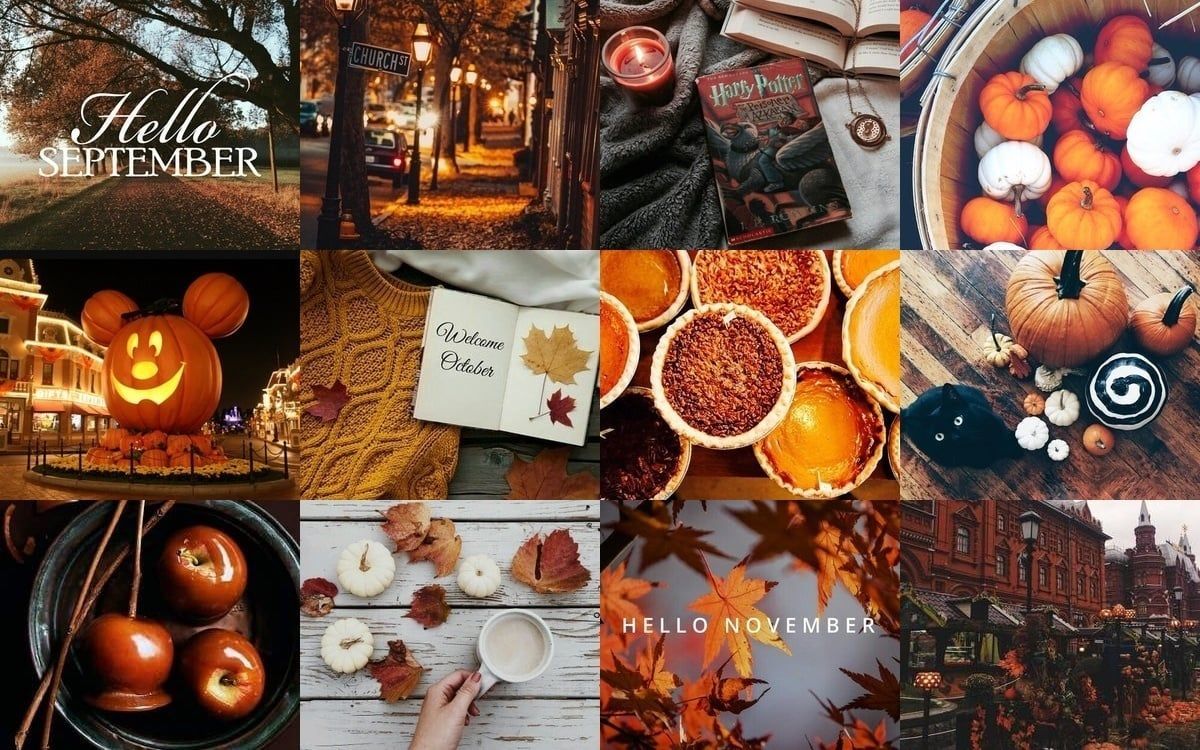 1200x750 Aesthetic Autumn Collage Laptop