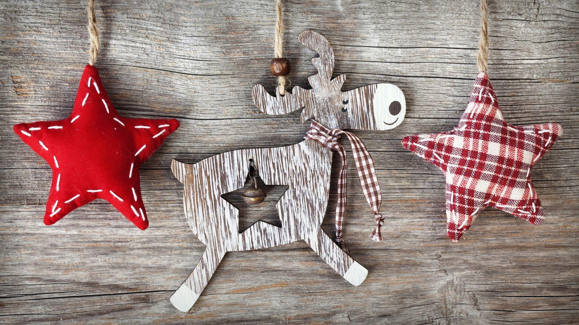 1920x1080 Download Wallpaper new year christmas deer board wood