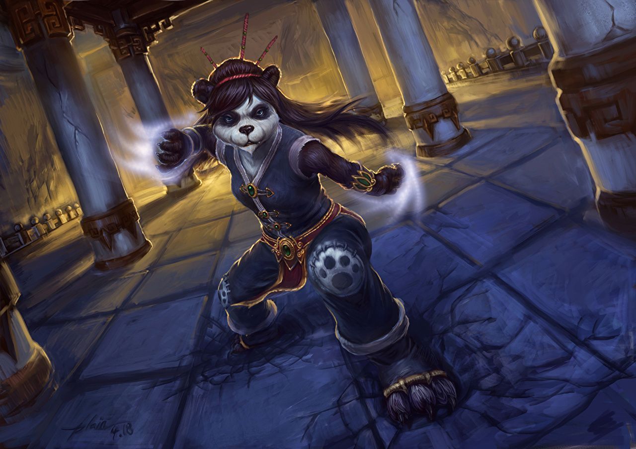 1280x904 image WoW Giant panda Warriors