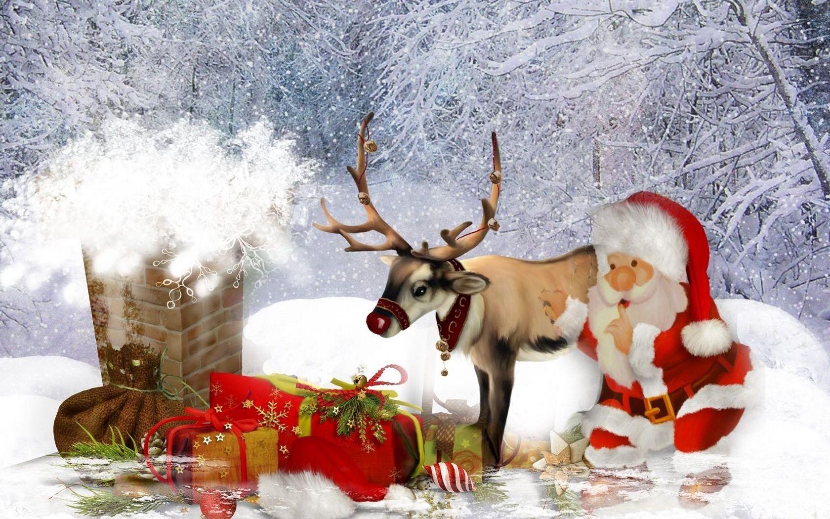 Christmas Deer Wallpapers - Top Free Christmas Deer Backgrounds